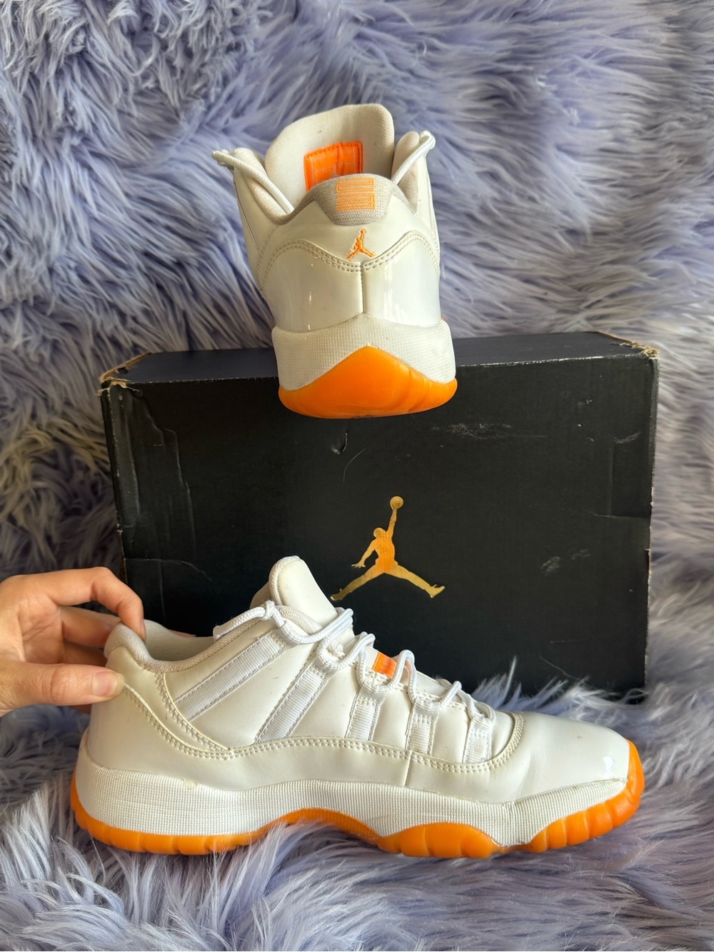 Air Jordan 11 Retro Low Bright Citrus Sneakers